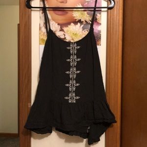 Gray dressy tank top